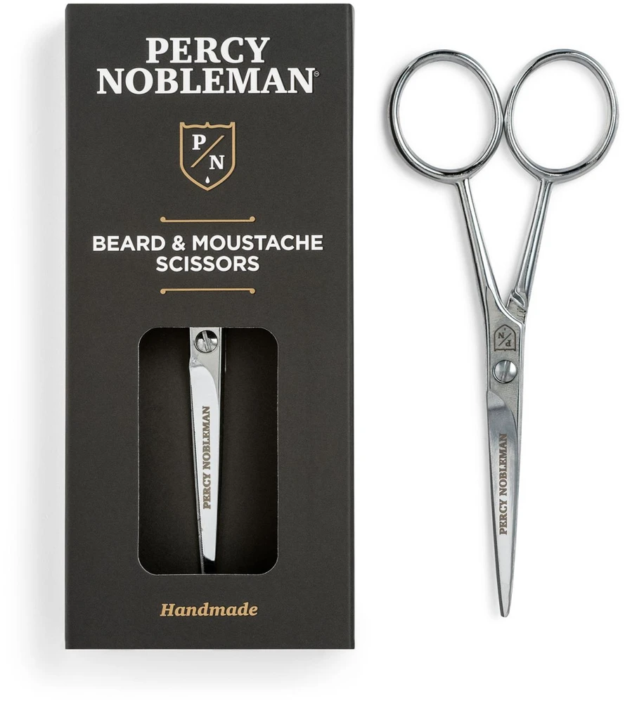 Percy Nobleman Beard & Moustache Scissors Barzdos ir ūsų formavimo žirklės, 1 vnt.
