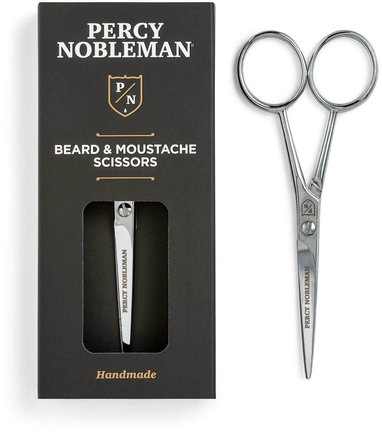 Percy Nobleman Beard & Moustache Scissors Barzdos ir ūsų formavimo žirklės, 1 vnt.
