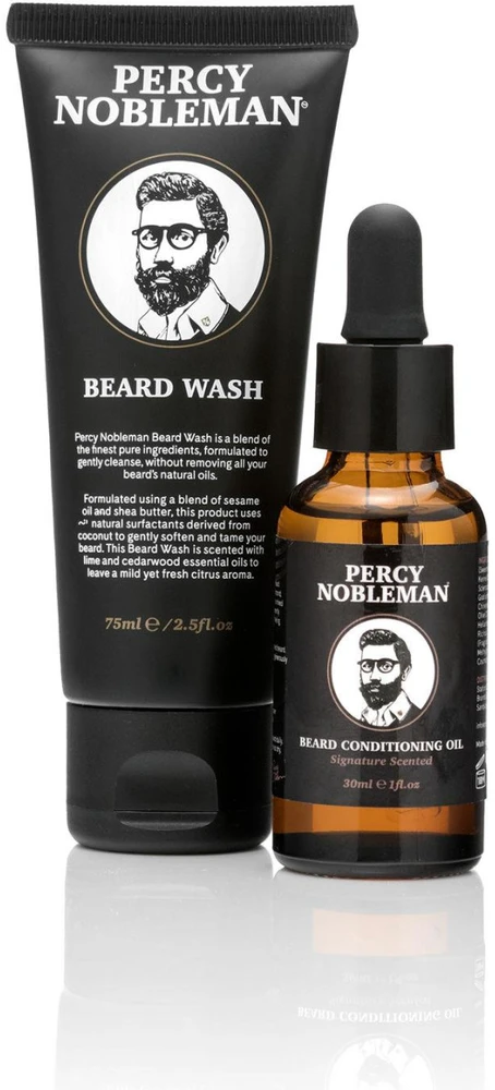 Percy Nobleman Beard Starter Kit Barzdos priežiūros rinkinys, 1 vnt.