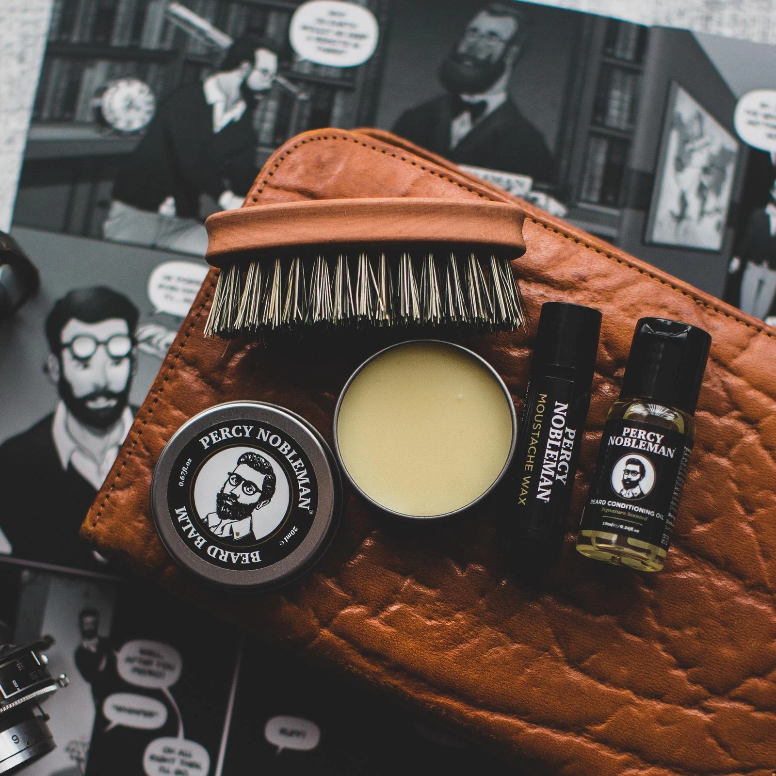 Percy Nobleman Beard Survival Kit Barzdos priežiūros rinkinys, 1vnt