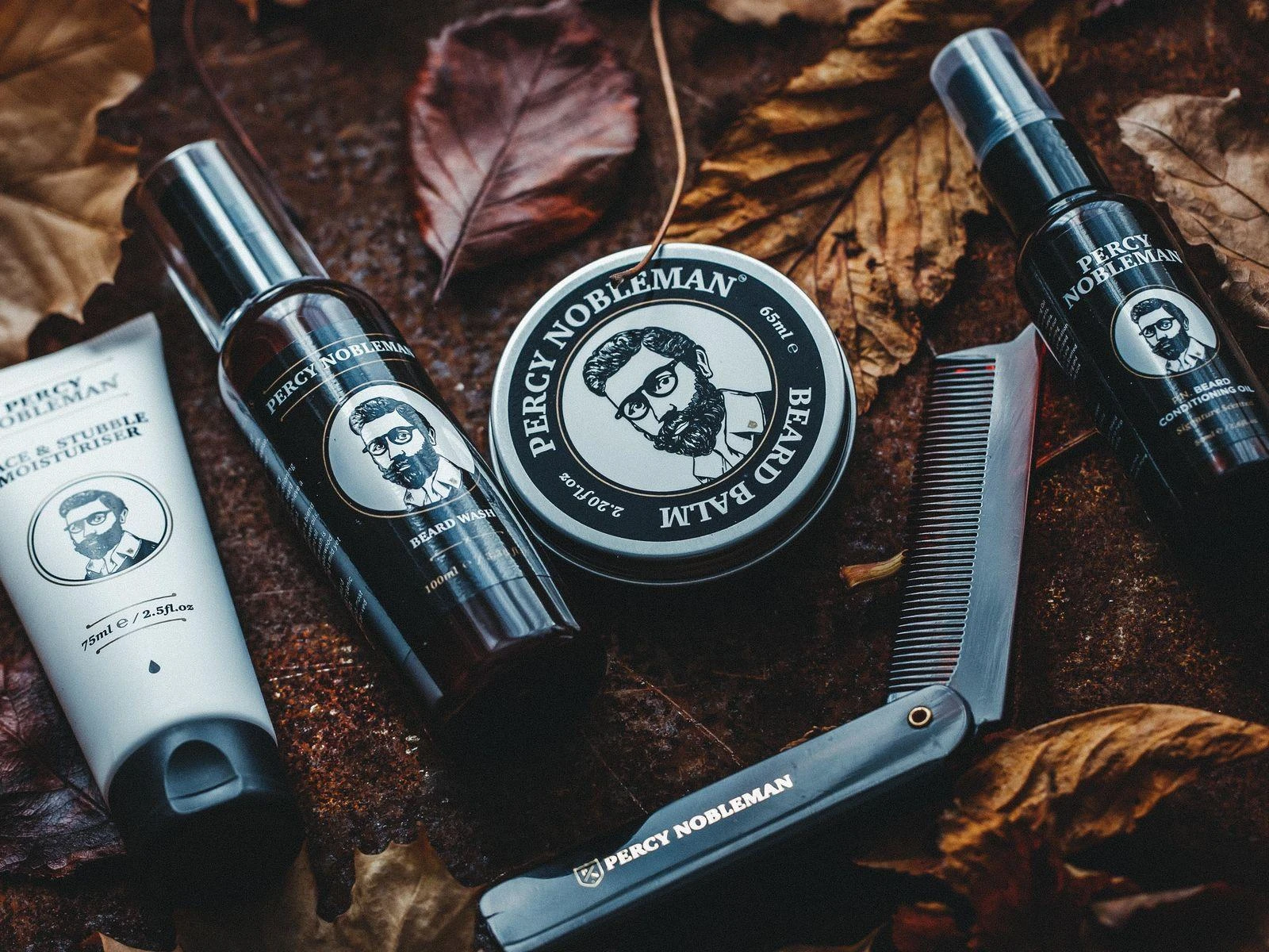 Percy Nobleman Complete Beard Care Kit Barzdos priežiūros rinkinys, 1 vnt.