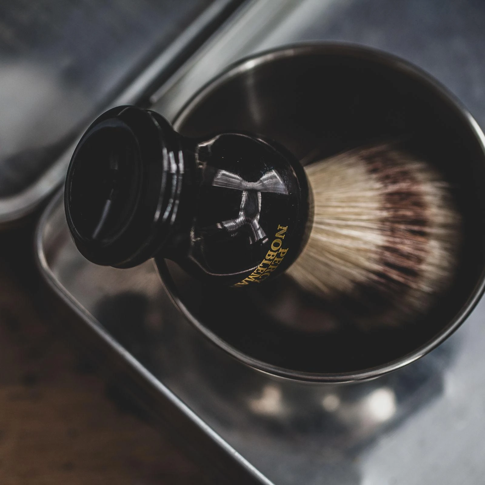Percy Nobleman Shaving Šerno šerių skutimosi šepetėlis, 1 vnt.