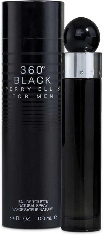 Perry Ellis 360° Juodas EDT tualetinis vanduo vyrams, 200 ml