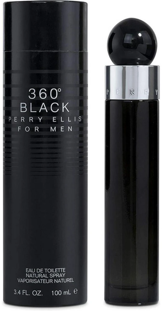Perry Ellis 360 Juodas EDT tualetinis vanduo vyrams, 100 ml
