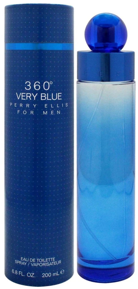 Perry Ellis 360° Very Mėlyna For Men EDT tualetinis vanduo vyrams, 200 ml