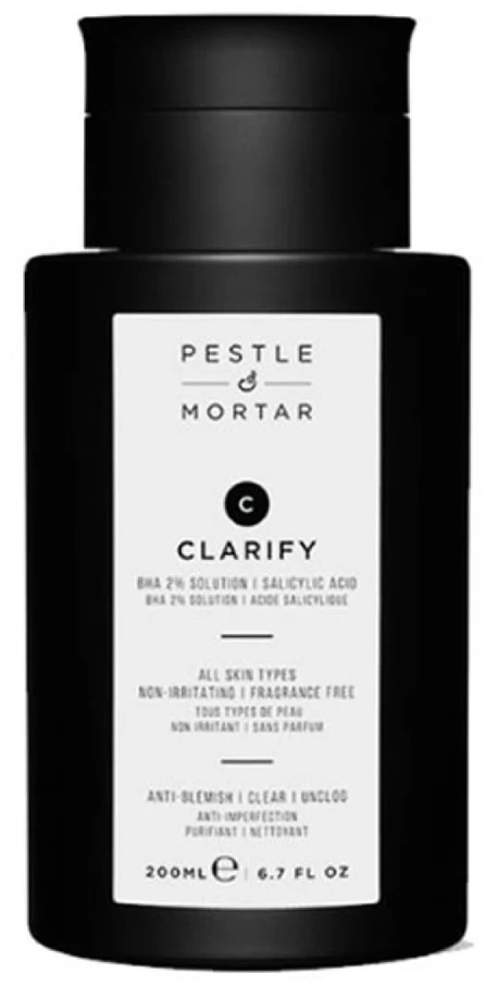 Pestle Mortar Pestle&Mortar Clarify 2% BHA Salicylic Toneris salicilo veido tonikas, 200 ml