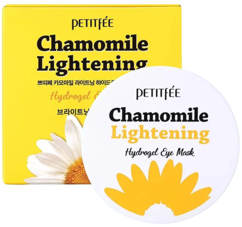Petitfee Chamomile Lightening Hydrogel Lightening Day & Night Eye Patch, 60 vnt.