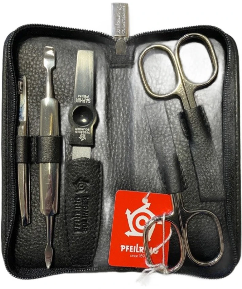Pfeilring Solingen Manicure set 5 pieces Pfeilring Original juodas