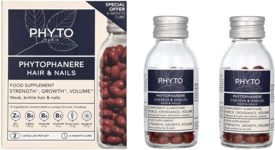Phyto Paris Phytophanére Plaukai ir nagai 2x120 kapsulių