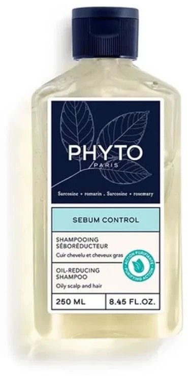 Phyto Sebum Control Šampūnas sebumą reguliuojantis šampūnas, 250 ml