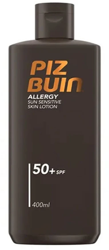 Losjonas nuo saulės jautriai odai Piz Buin SPF 50+, 400 ml