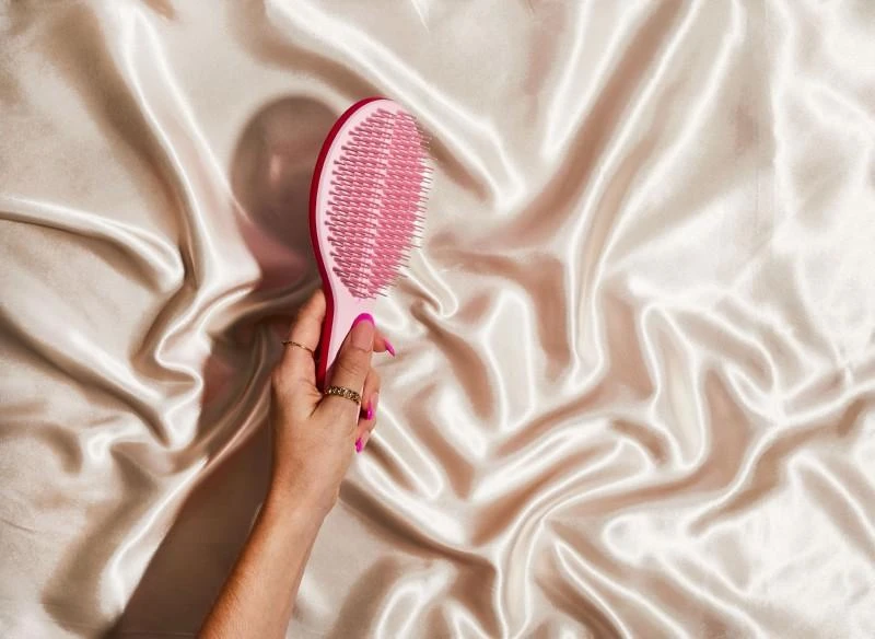 Plaukų šepetys Tangle Teezer Wet Detangler The Ultimate Styler Bright Rožinė, rožinės spalvos