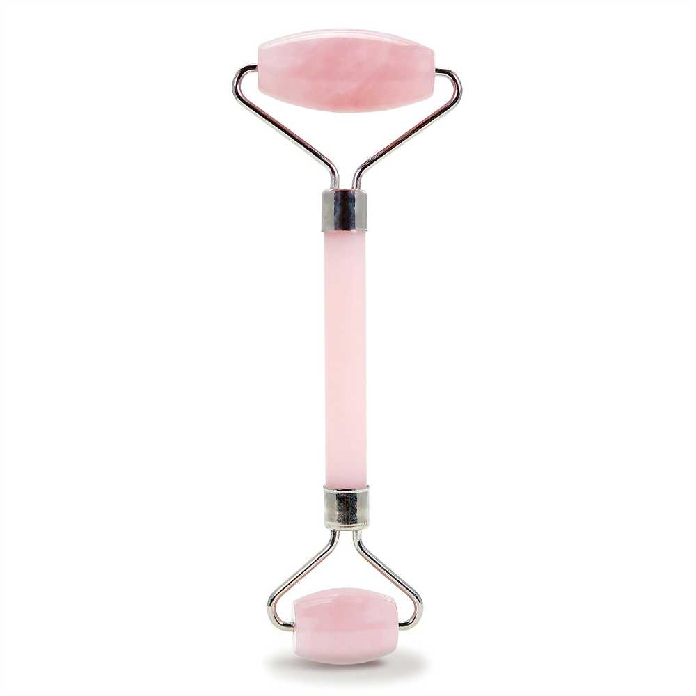 PlumBeauty Facial contour roller - rose quartz (Rose Quartz Facial Roller)