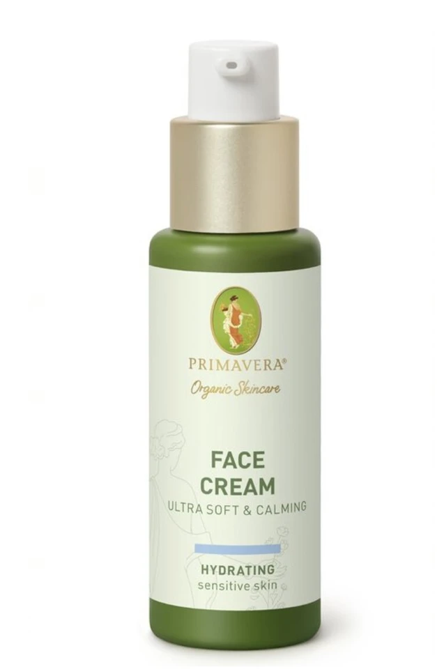 Primavera veido kremas normaliai ir jautriai odai „Ultra Soft & Calm“ (veido kreminis), 30 ml