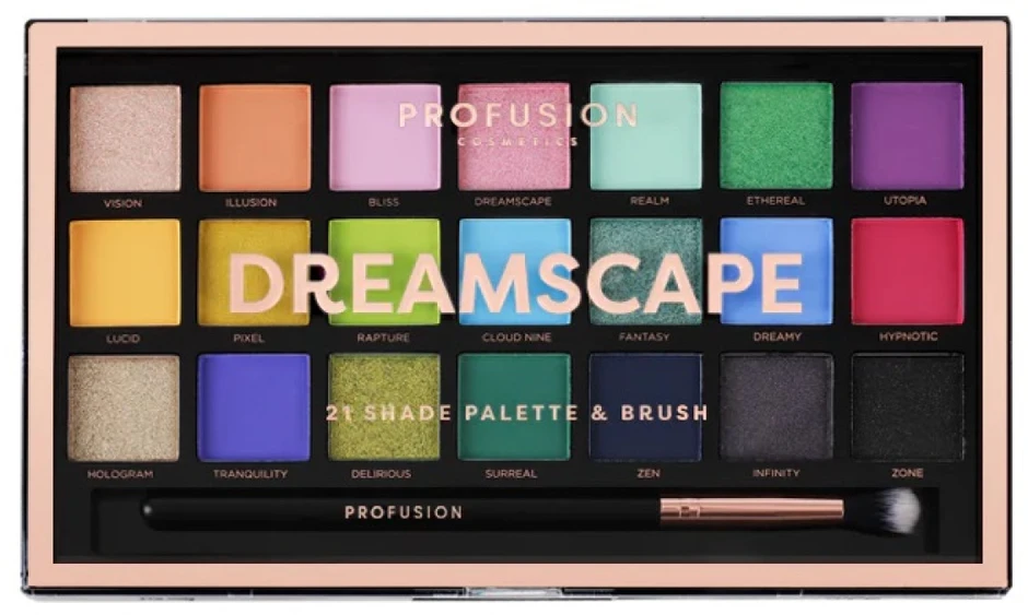 Profusion Cosmetics Profusion 21 Shade Palette & Dreamscape