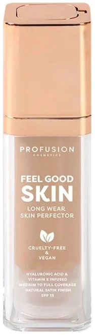 Profusion Cosmetics Profusion Feel Good Skin Satin Finish Liquid Foundation 320 Medium SPF 15, 30 ml