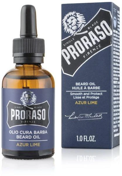 Proraso Barzdos aliejus Azur & Lime, 30 ml aprašymas - Prekės nuotrauka