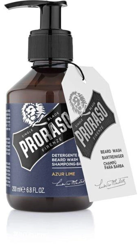 Proraso Barzdos šampūnas Azur & Lime, 200 ml