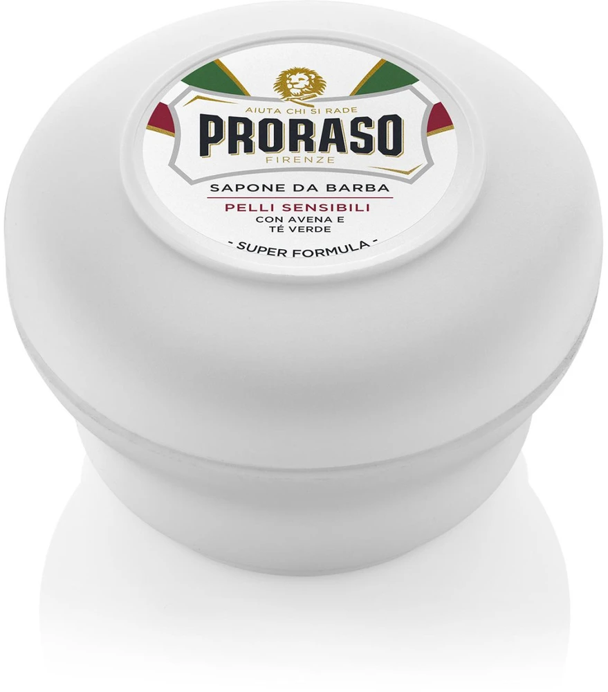 Skutimosi muilas jautriai odai Proraso White Line Shaving Soap In a Jar, 150 ml