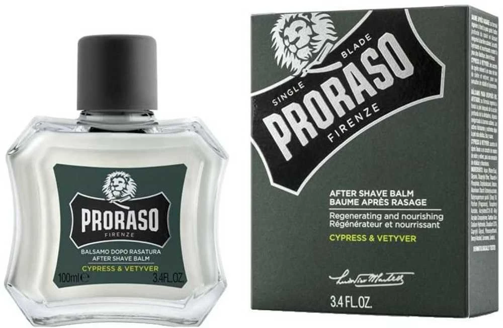Proraso After Shave Balm Cypress & Vetyver Balzamas po skutimosi, 100 ml