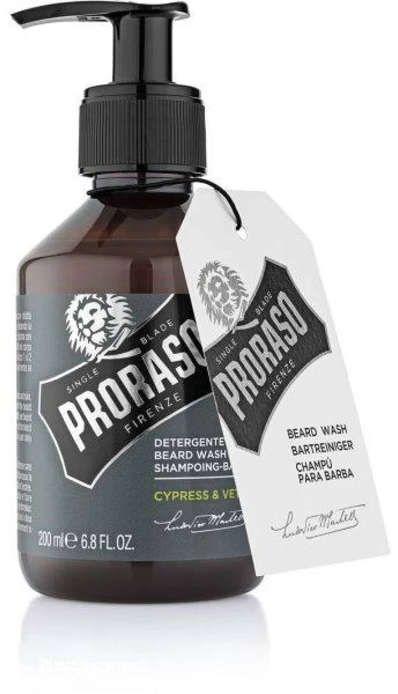 Proraso Cypress & Vetyver Barzdos šampūnas, 200 ml
