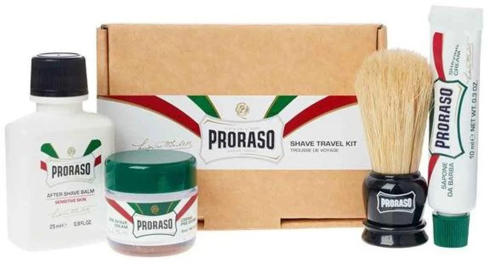 Proraso Travel Shaving Kit Kelioninis skutimosi rinkinys, 1vnt.