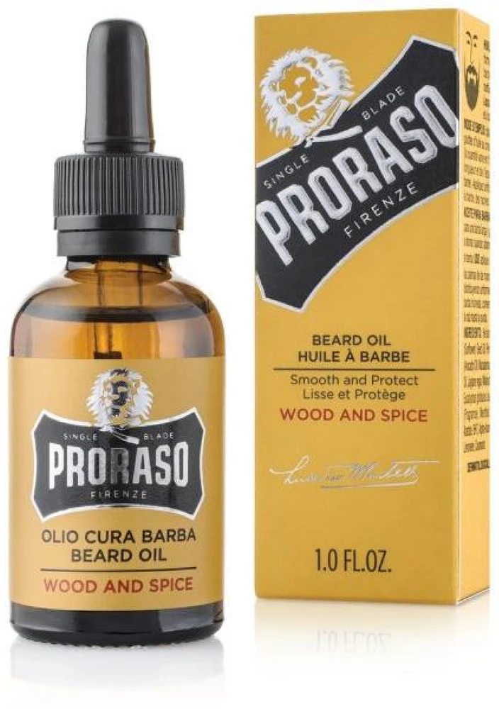 Proraso Wood & Spice Barzdos aliejus, 30 ml