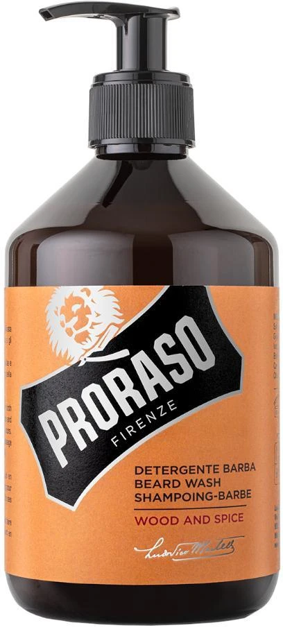 Proraso Wood & Spice Barzdos šampūnas, 500 ml aprašymas - Prekės nuotrauka