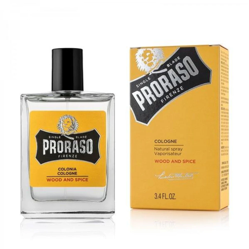 Proraso Wood & Spice Eau De Cologne Odekolonas, 100 ml