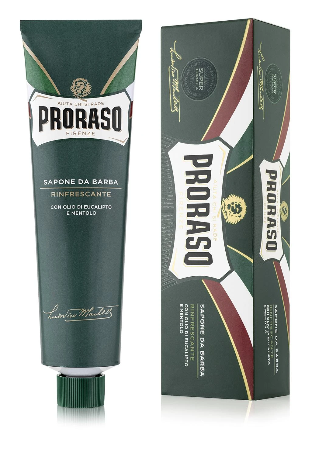 Proraso Green Line Shaving Cream Gaivinantis skutimosi kremas, 150 ml
