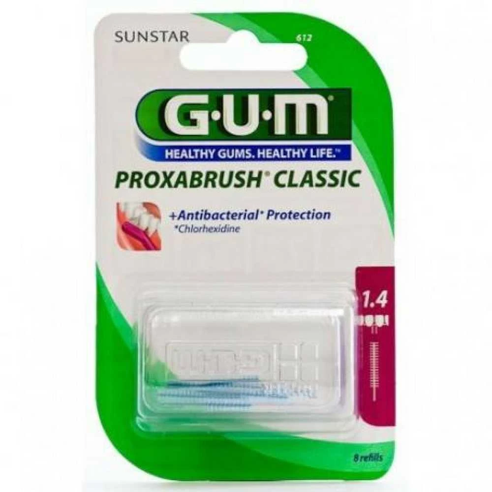 Cilindrinis šepetėlis su chlorheksidinu, 6 vienetai Gum