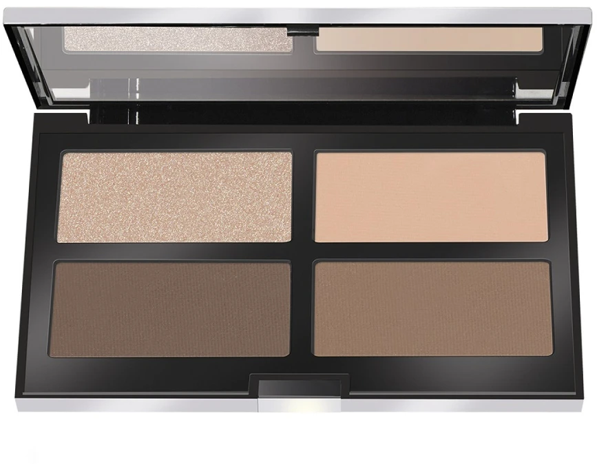 Pupa Milano Contouring & Strobing Ready 4 Selfie pudros paletė 003 tamsiai odai, 17,5 g