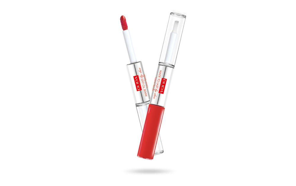 PUPA Milano Made To Last Lip Duo Lūpų dažai, 4 ml, spalva - 001 Hot Coral