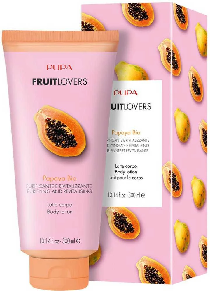 Pupa Milano Pupa Fruit Lovers Losjonas kūnui - 002 Papaya kūno losjonas, 300 ml