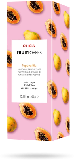 Pupa Milano Pupa Fruit Lovers Losjonas kūnui - 002 Papaya kūno losjonas, 300 ml