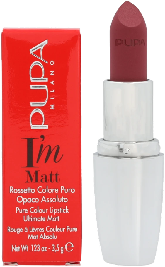 Pupa I`m Matt Matte Kreminis lūpų dažų rinkinys 032 Fancy Mauve 3.5 g