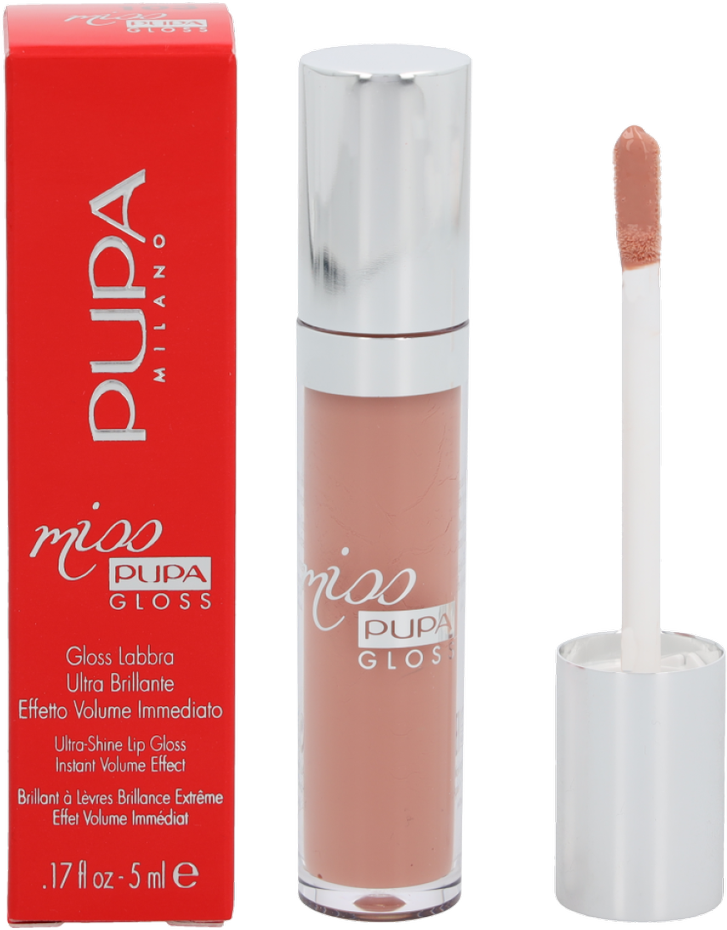 Pupa Milano Miss Pupa lūpų blizgesys, 5 ml, spalva: 103 Forever Nude