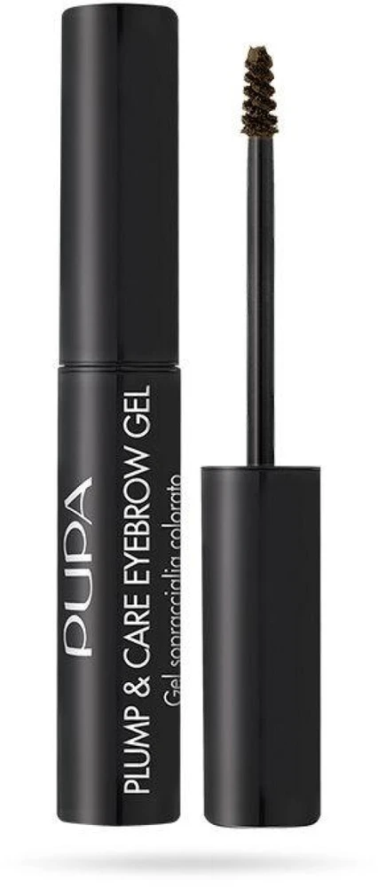Pupa Milano Pupa Plump & Care Eyebrow Gel Plump & Care Eyebrow Gel antakių gelis, atspalvis: 002 Brown, 3 ml