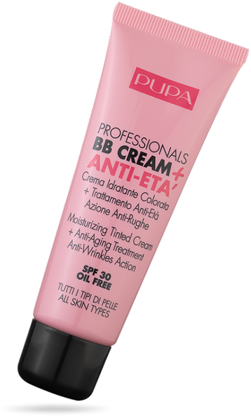 Pupa Milano PROFESSIONAL BB CREAM + ANTI-ETA' BB kremas, atspalvis: 001 Nude, 50 ml