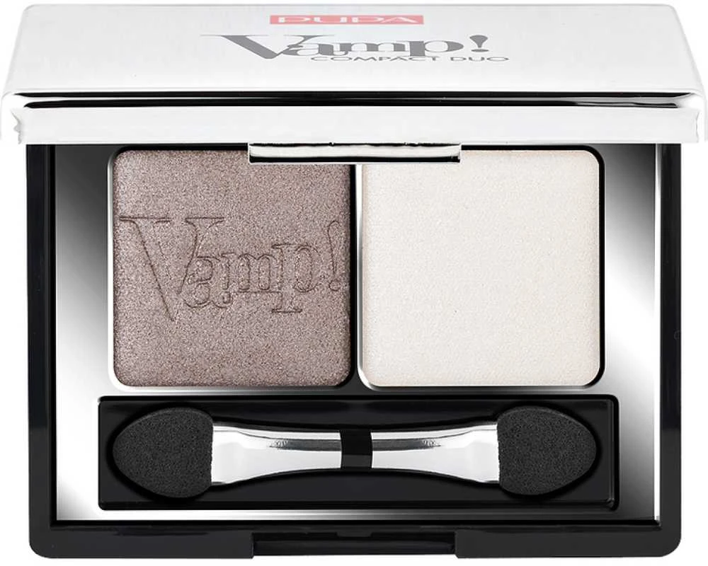 Pupa Milano Pupa Vamp! Compact Duo Eyeshadow akių šešėliai, atspalvis: 08 Kreminis Taupe, 2.2 g