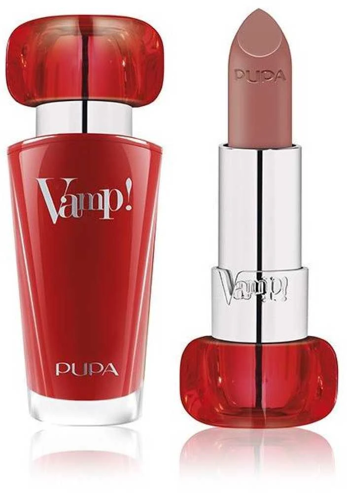 Pupa Milano Pupa Vamp! Extreme Colour Lipstick putlinantys lūpų dažai, atspalvis: 205 - Iconic Nude, 3.5 g