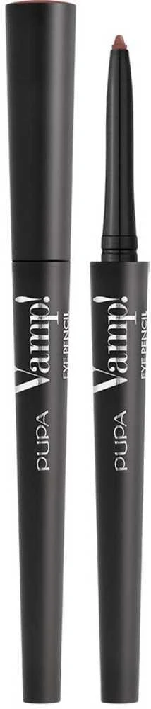 Pupa Milano Pupa Vamp! Eye Pieštukas 2 In 1 Akių apvadas And Kajal Atsparus vandeniui akių pieštukas-apvadas, atspalvis: 201 Hot Chestnut, 0.35 g