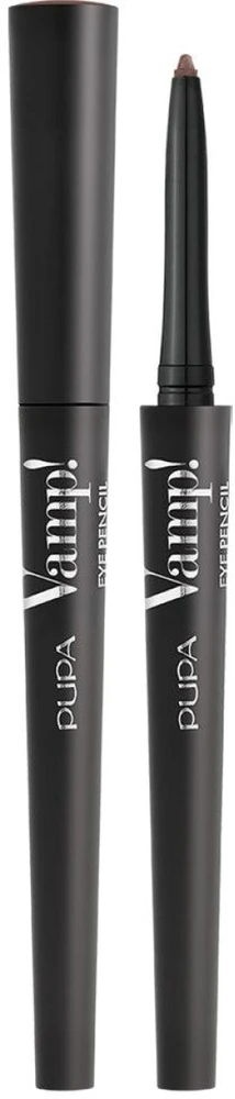 Pupa Milano Pupa Vamp! Eye Pieštukas 2 In 1 Akių apvadas And Kajal Atsparus vandeniui akių pieštukas-apvadas, atspalvis 202 Outstanding Brown, 0.35 g