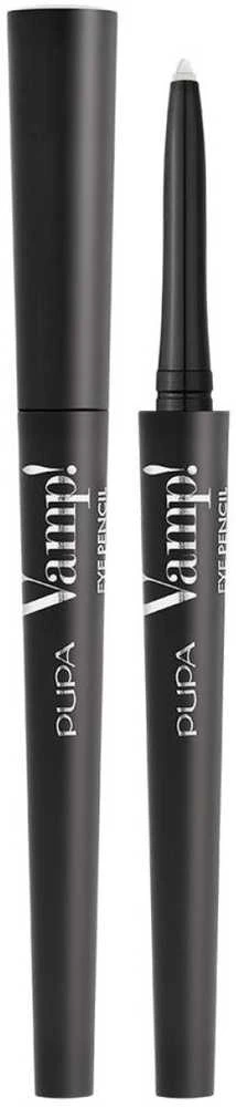 Pupa Milano Pupa Vamp! Eye Pieštukas 2 In 1 Akių apvadas And Kajal Atsparus vandeniui akių pieštukas-apvadas, atspalvis: 405 - Baltas Snow, 0.35 g
