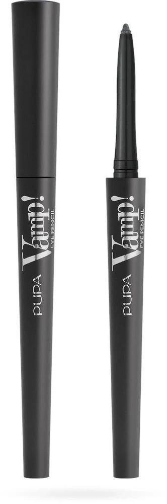 Pupa Milano Pupa Vamp! Eye Pieštukas 2 In 1 Akių apvadas And Kajal Atsparus vandeniui akių pieštukas-apvadas, atspalvis: 101 Rockstar Pilkas, 0.35 g