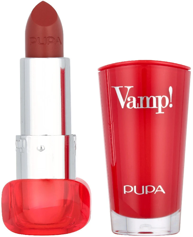 PUPA Milano Vamp! Lipstick lūpų dažai, atspalvis: 206 Toasted Rose, 3.5 g