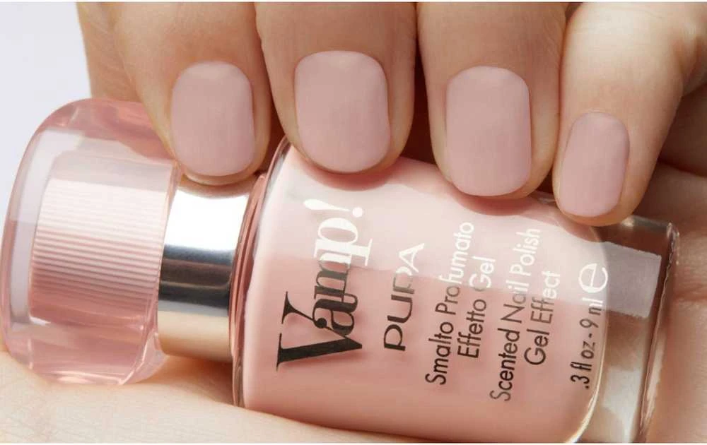 Pupa Milano Pupa Vamp! Scented Nagų lakas Gel Effect nagų lakas, atspalvis: 103 Powder Rožinė, 9 ml