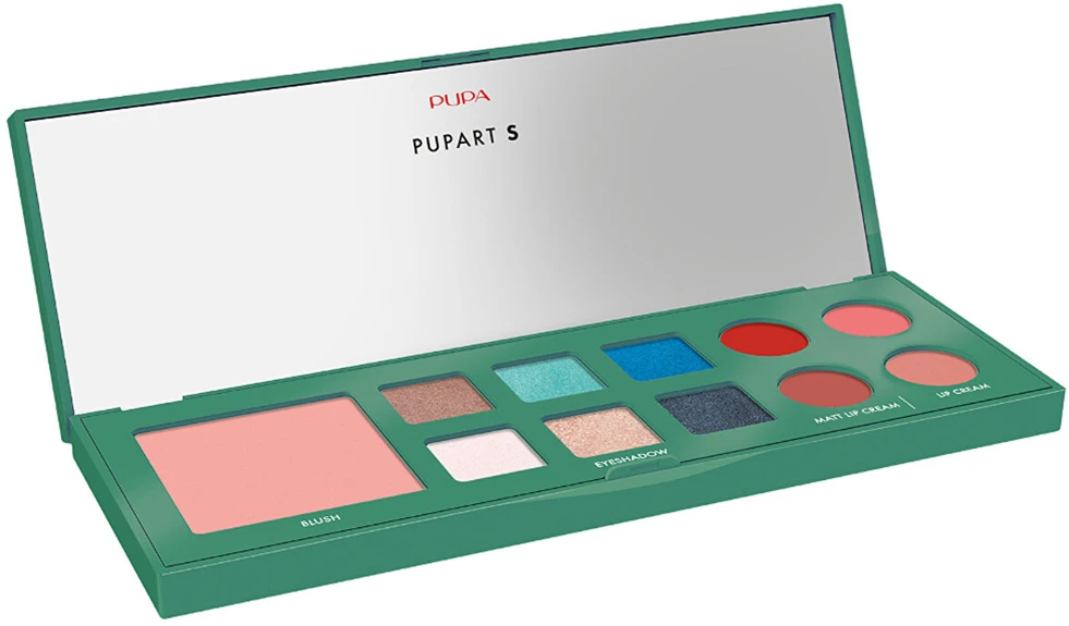 PUPA Milano Pupart Small Žalias Face Palette (Palette) 11.4 g