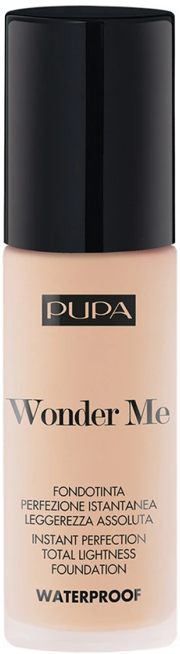 „Pupa Milano Wonder Me“ skystas makiažo pagrindas, 010 Porcelain, 30 ml