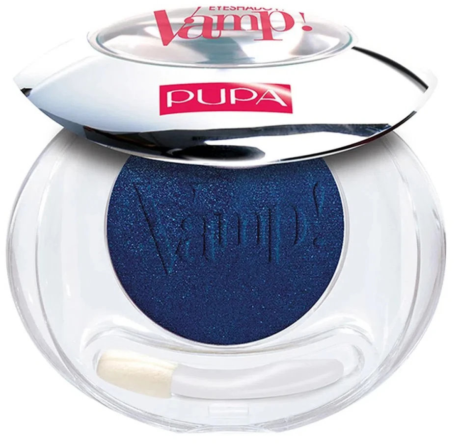 Pupa Vamp! Kompaktiški akių šešėliai 302 Carbon Mėlyna 2.5 g
